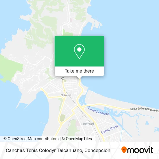 Canchas Tenis Colodyr Talcahuano map