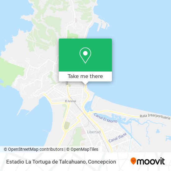 Estadio La Tortuga de Talcahuano map