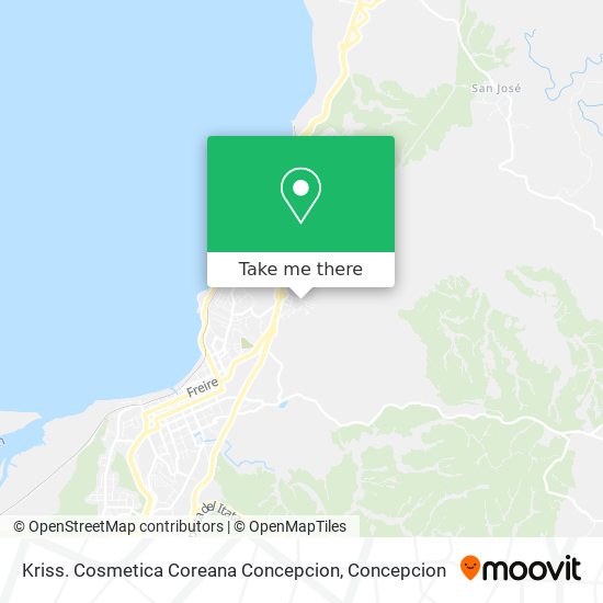 Kriss. Cosmetica Coreana Concepcion map