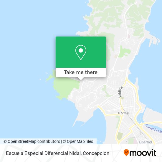 Escuela Especial Diferencial Nidal map