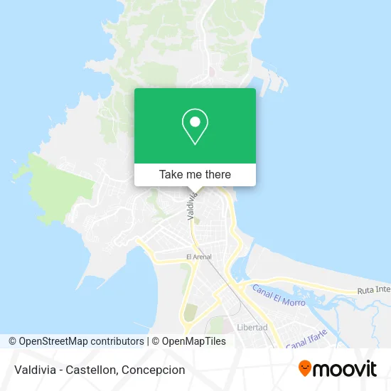 Mapa de Valdivia - Castellon