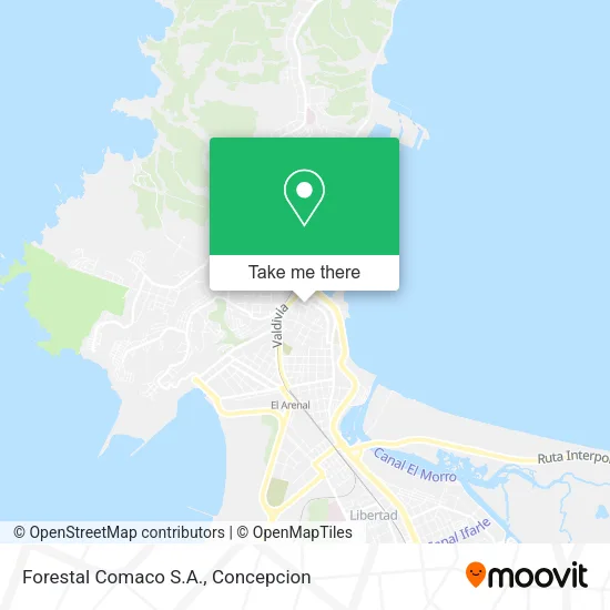 Mapa de Forestal Comaco S.A.