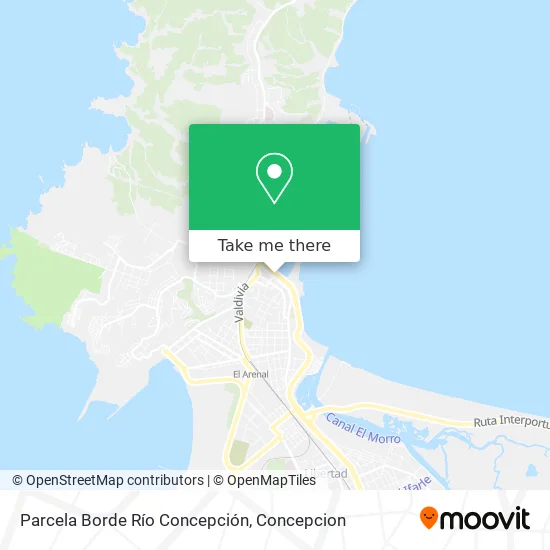 Mapa de Parcela Borde Río Concepción
