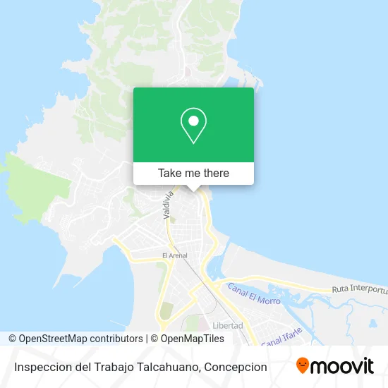 Mapa de Inspeccion del Trabajo Talcahuano