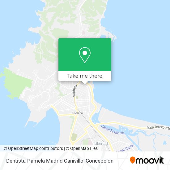 Dentista-Pamela Madrid Canivillo map