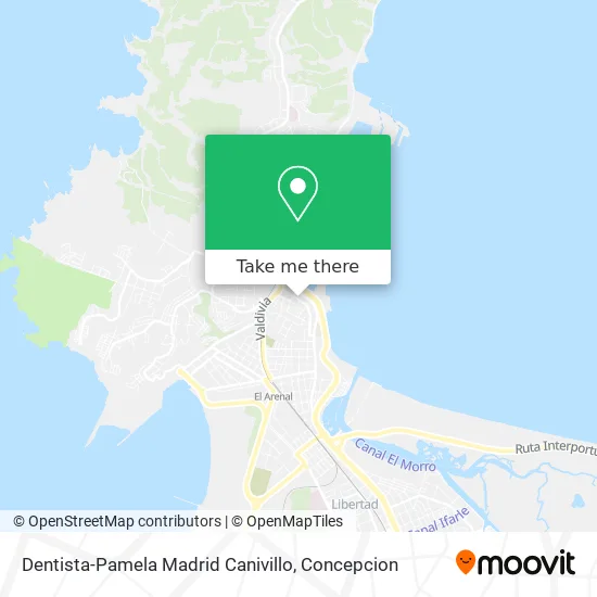 Dentista-Pamela Madrid Canivillo map