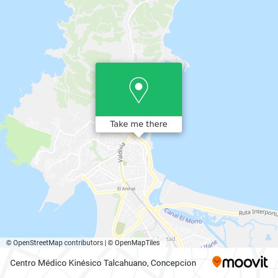 Mapa de Centro Médico Kinésico Talcahuano