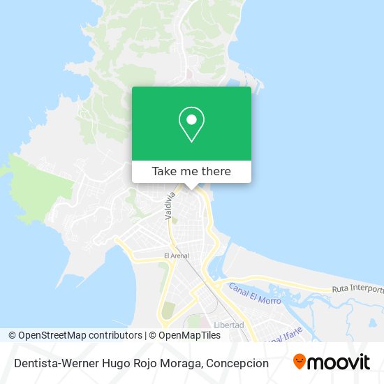 Dentista-Werner Hugo Rojo Moraga map