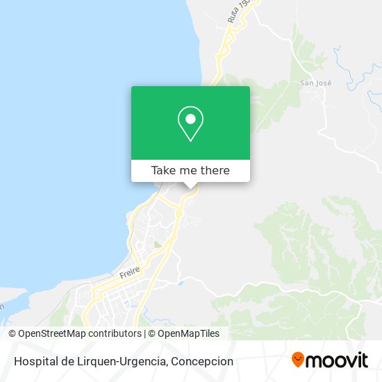 Hospital de Lirquen-Urgencia map