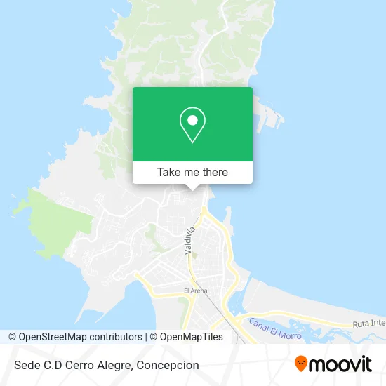 Mapa de Sede C.D Cerro Alegre