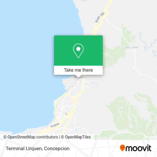 Mapa de Terminal Lirquen
