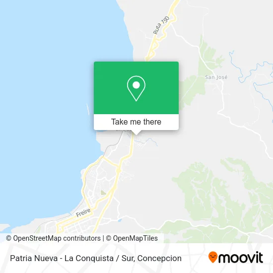 Patria Nueva - La Conquista / Sur map