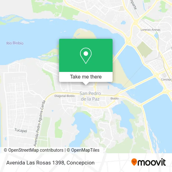 Mapa de Avenida Las Rosas 1398