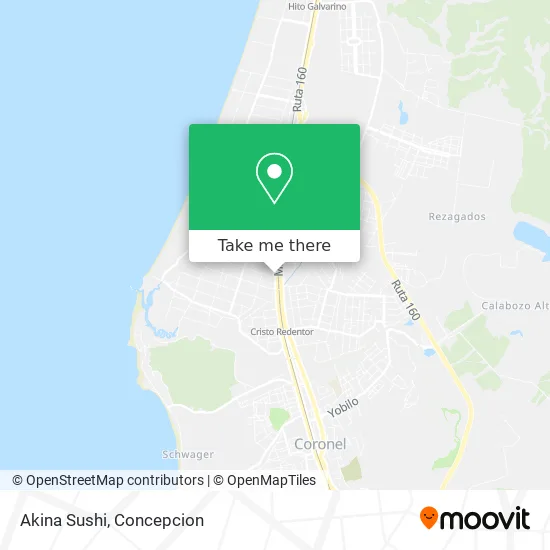 Mapa de Akina Sushi