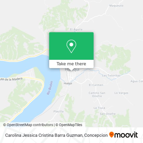 Carolina Jessica Cristina Barra Guzman map