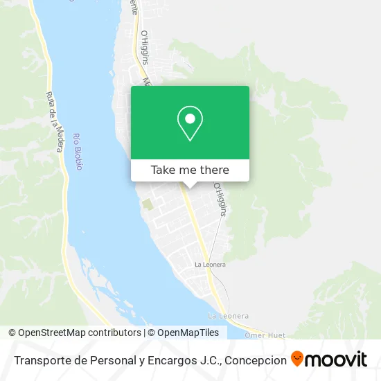 Transporte de Personal y Encargos J.C. map