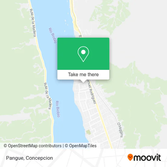 Mapa de Pangue