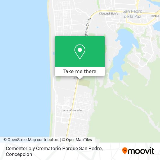 Cementerio y Crematorio Parque San Pedro map