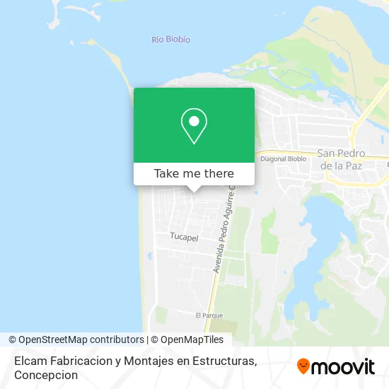 Elcam Fabricacion y Montajes en Estructuras map