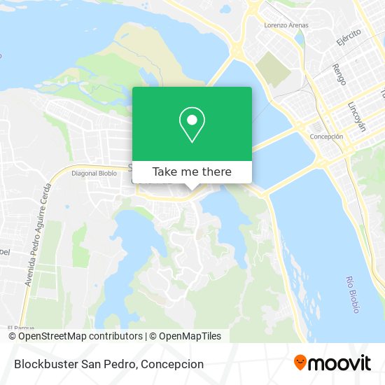 Blockbuster San Pedro map