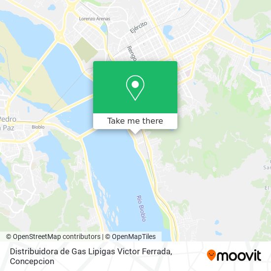 Distribuidora de Gas Lipigas Victor Ferrada map