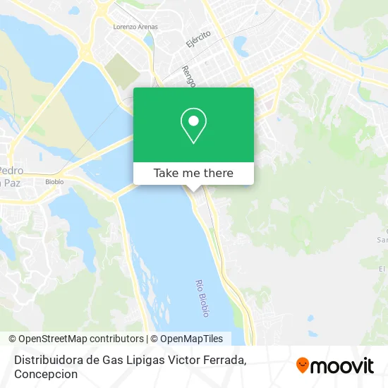 Distribuidora de Gas Lipigas Victor Ferrada map