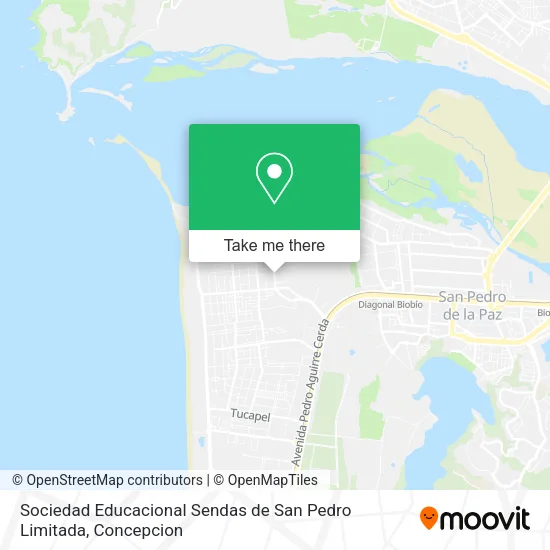 Mapa de Sociedad Educacional Sendas de San Pedro Limitada