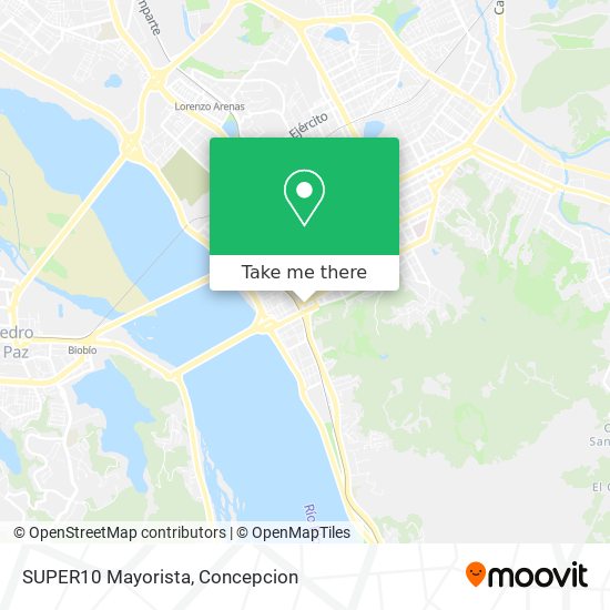 Mapa de SUPER10 Mayorista