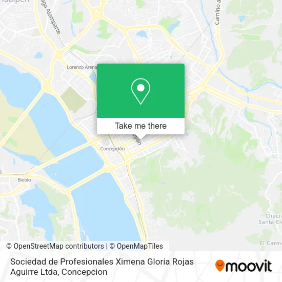 Sociedad de Profesionales Ximena Gloria Rojas Aguirre Ltda map