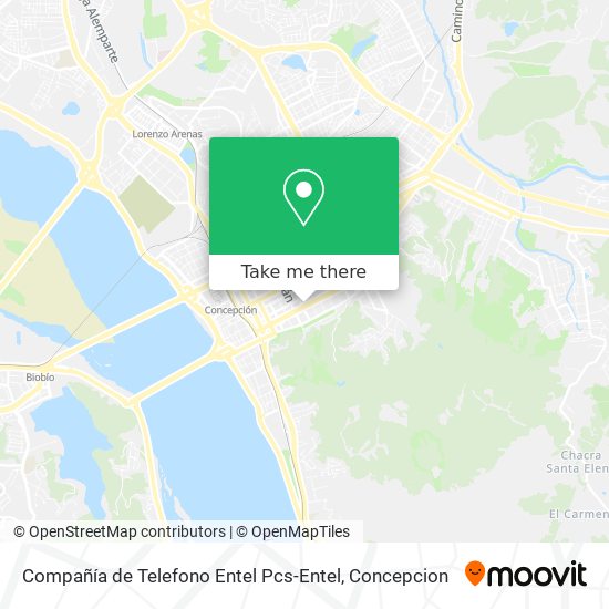 Mapa de Compañía de Telefono Entel Pcs-Entel