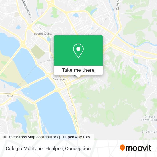 Mapa de Colegio Montaner Hualpén