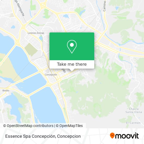 Essence Spa Concepción map