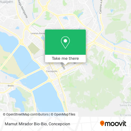 Mamut Mirador Bio-Bio map