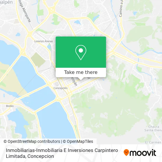 Mapa de Inmobiliarias-Inmobiliaria E Inversiones Carpintero Limitada