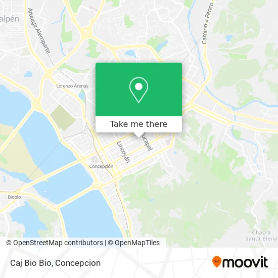 Mapa de Caj Bio Bio