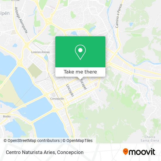 Mapa de Centro Naturista Aries