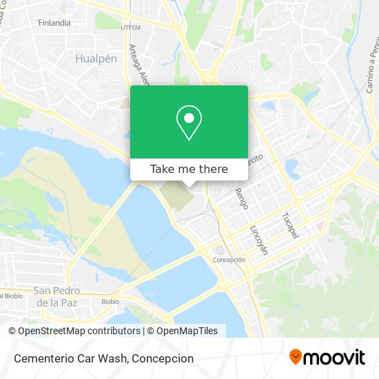 Cementerio Car Wash map