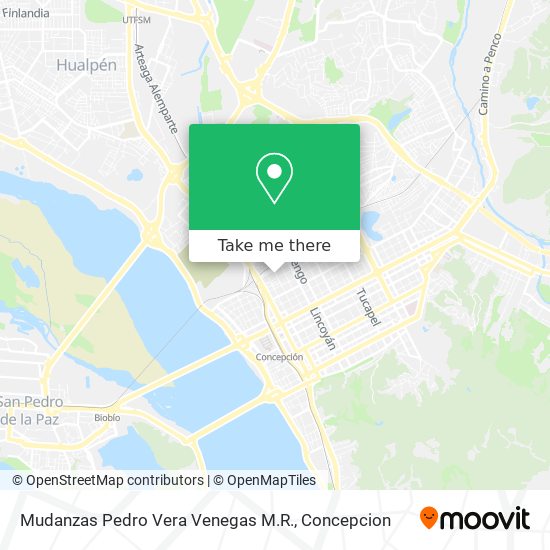 Mapa de Mudanzas Pedro Vera Venegas M.R.