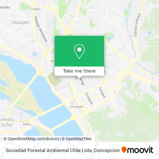 Sociedad Forestal Ambiental Chile Ltda map