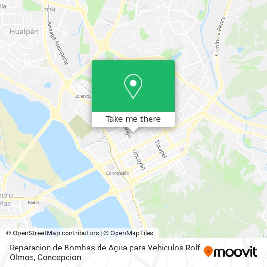 Mapa de Reparacion de Bombas de Agua para Vehiculos Rolf Olmos