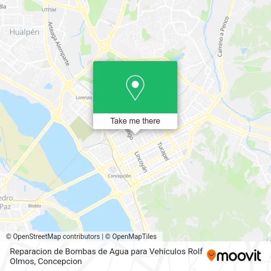 Mapa de Reparacion de Bombas de Agua para Vehiculos Rolf Olmos