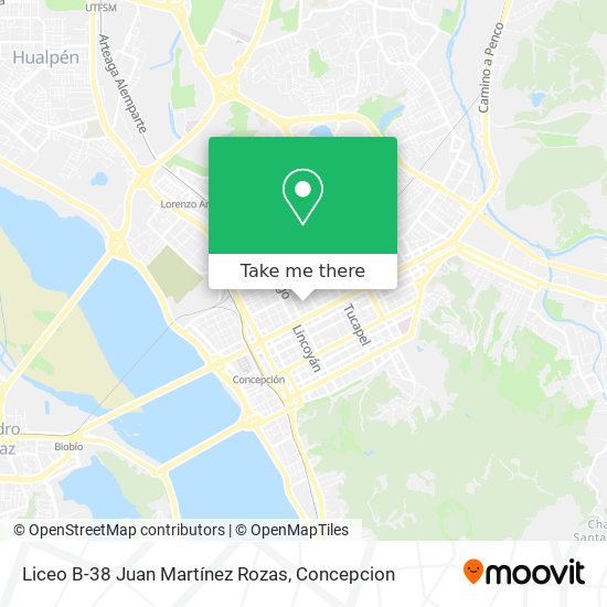 Mapa de Liceo B-38 Juan Martínez Rozas