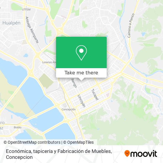 Mapa de Económica, tapicería y Fabricación de Muebles