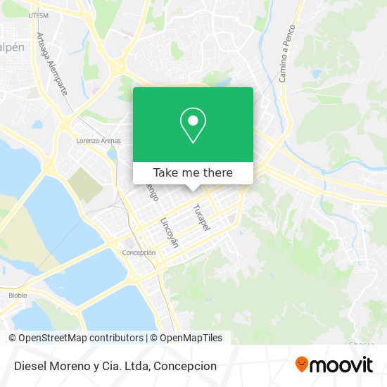 Mapa de Diesel Moreno y Cia. Ltda
