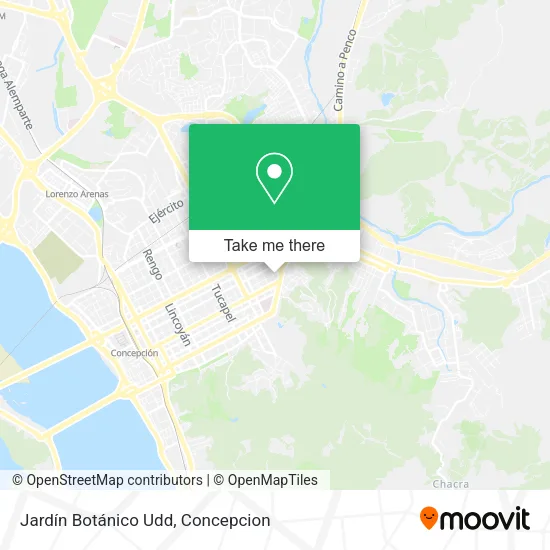 Mapa de Jardín Botánico Udd