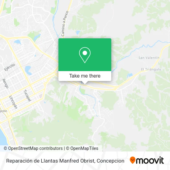 Mapa de Reparación de Llantas Manfred Obrist
