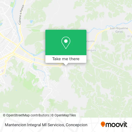Mapa de Mantencion Integral Ml Servicios