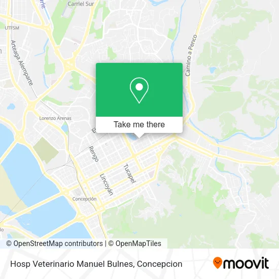 Mapa de Hosp Veterinario Manuel Bulnes