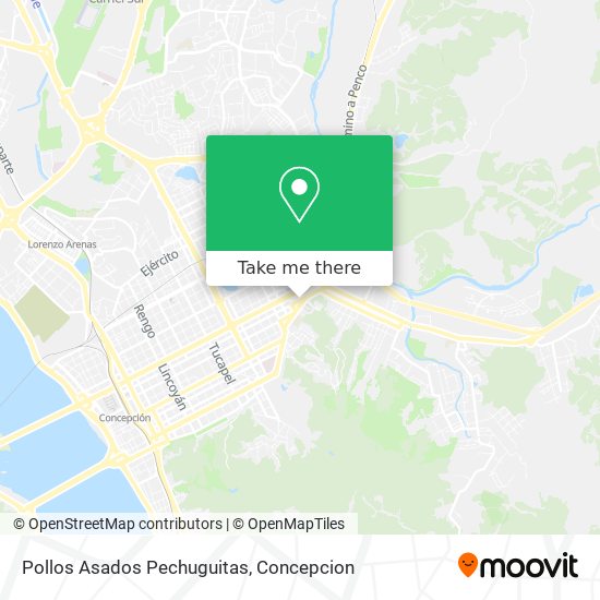 Mapa de Pollos Asados Pechuguitas