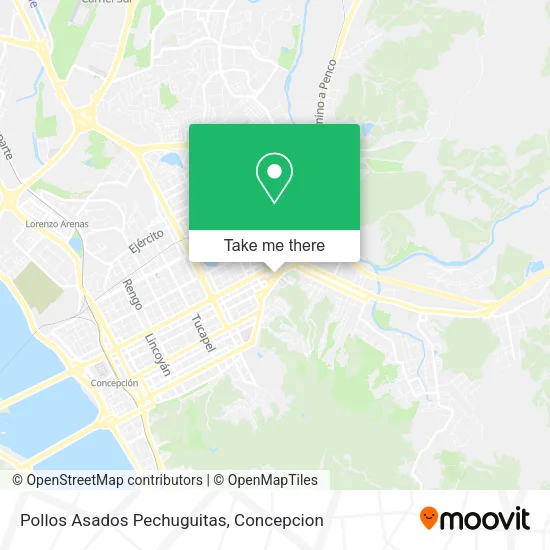 Mapa de Pollos Asados Pechuguitas